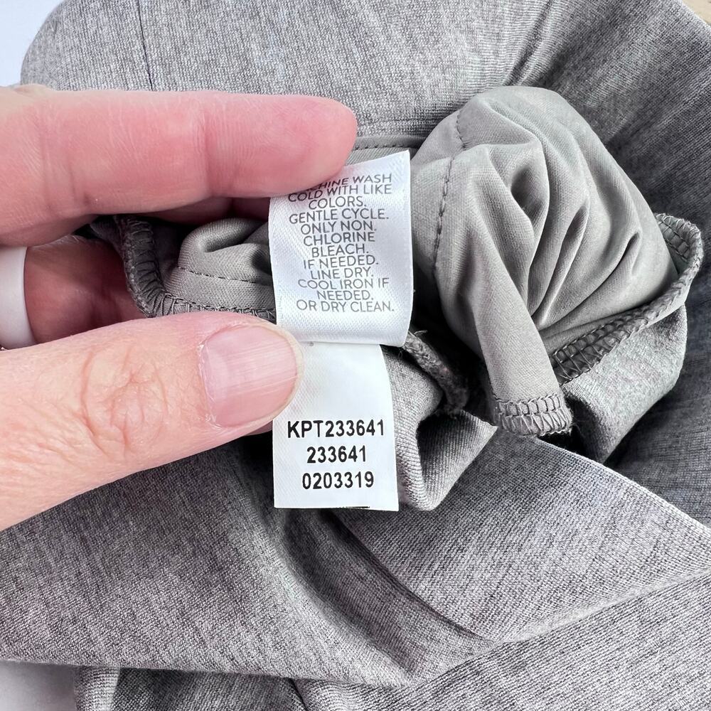 J Jill Ponte Knit Pants Women's Pull On Slim Leg Stretch Sand Comfort Casual L - Picture 7 of 10